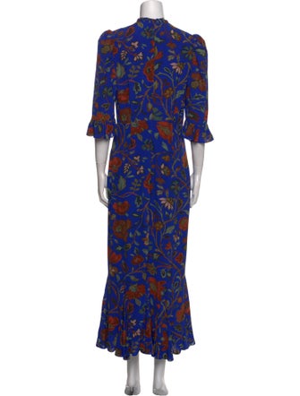 RHODE Floral Print Long Dress