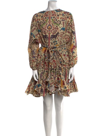 RHODE Floral Print Knee-Length Dress