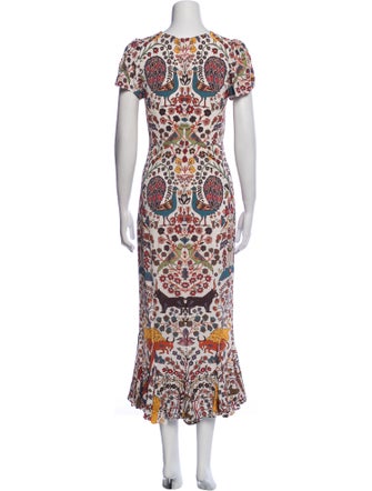 RHODE Printed Long Dress
