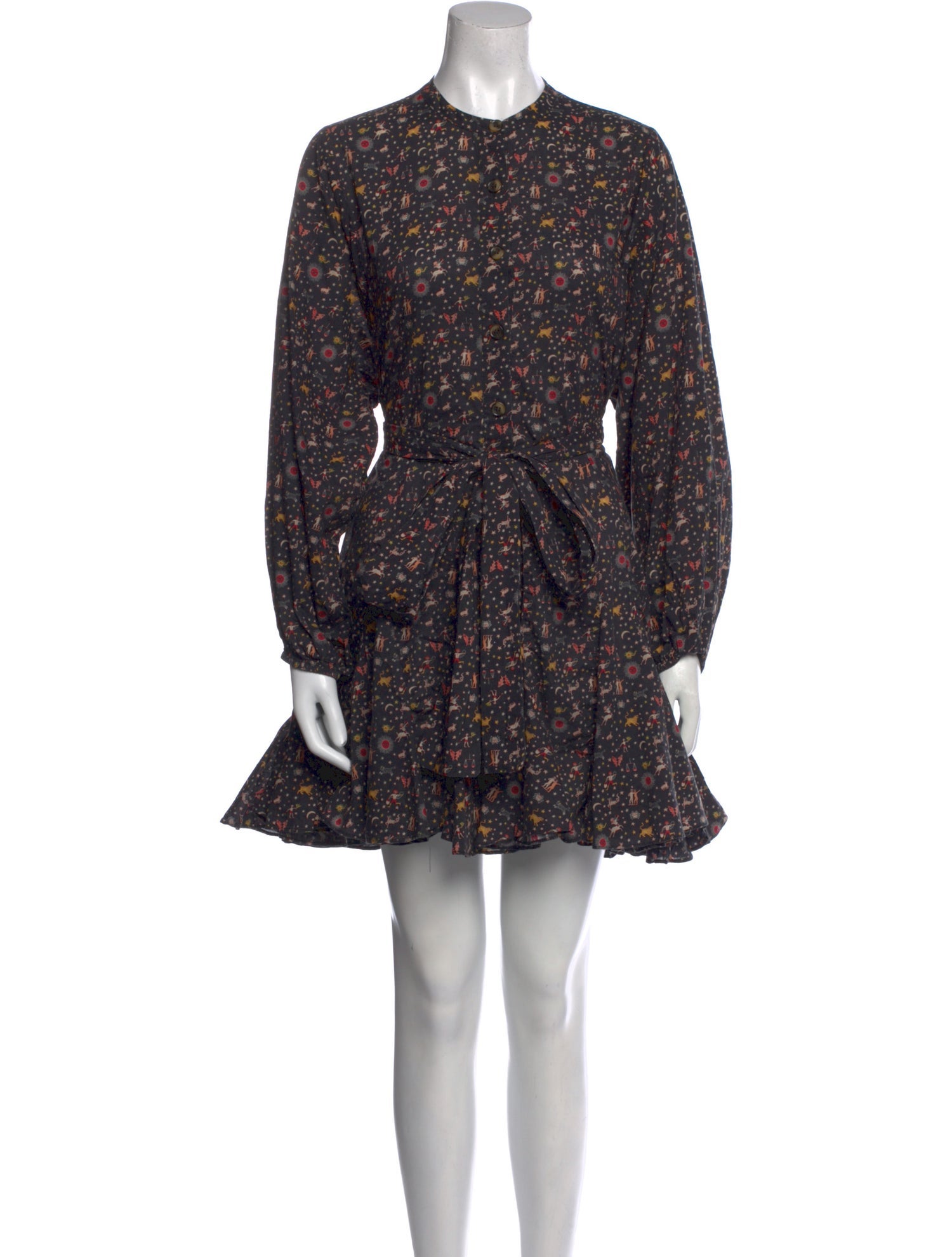 RHODE Floral Print Mini Dress