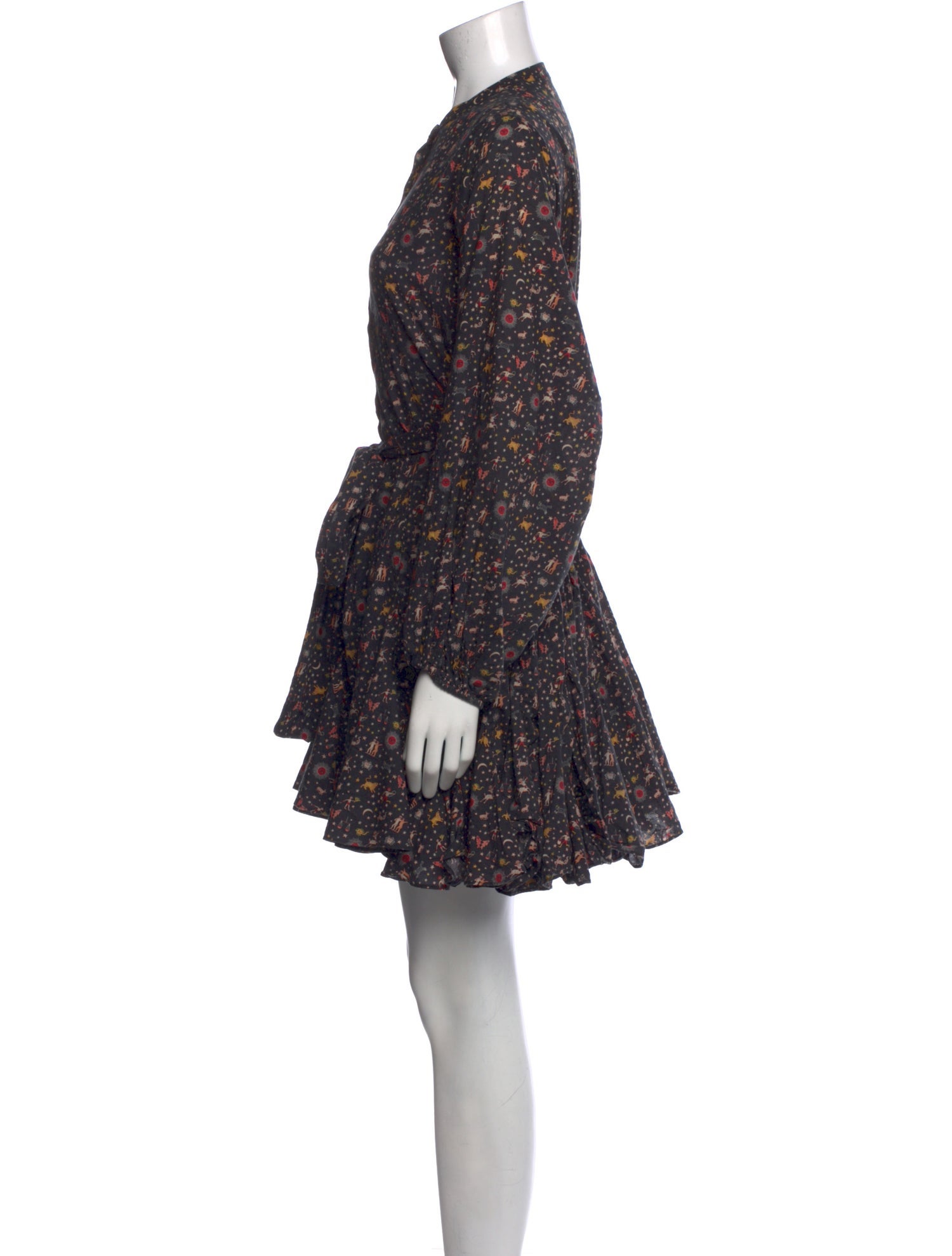 RHODE Floral Print Mini Dress