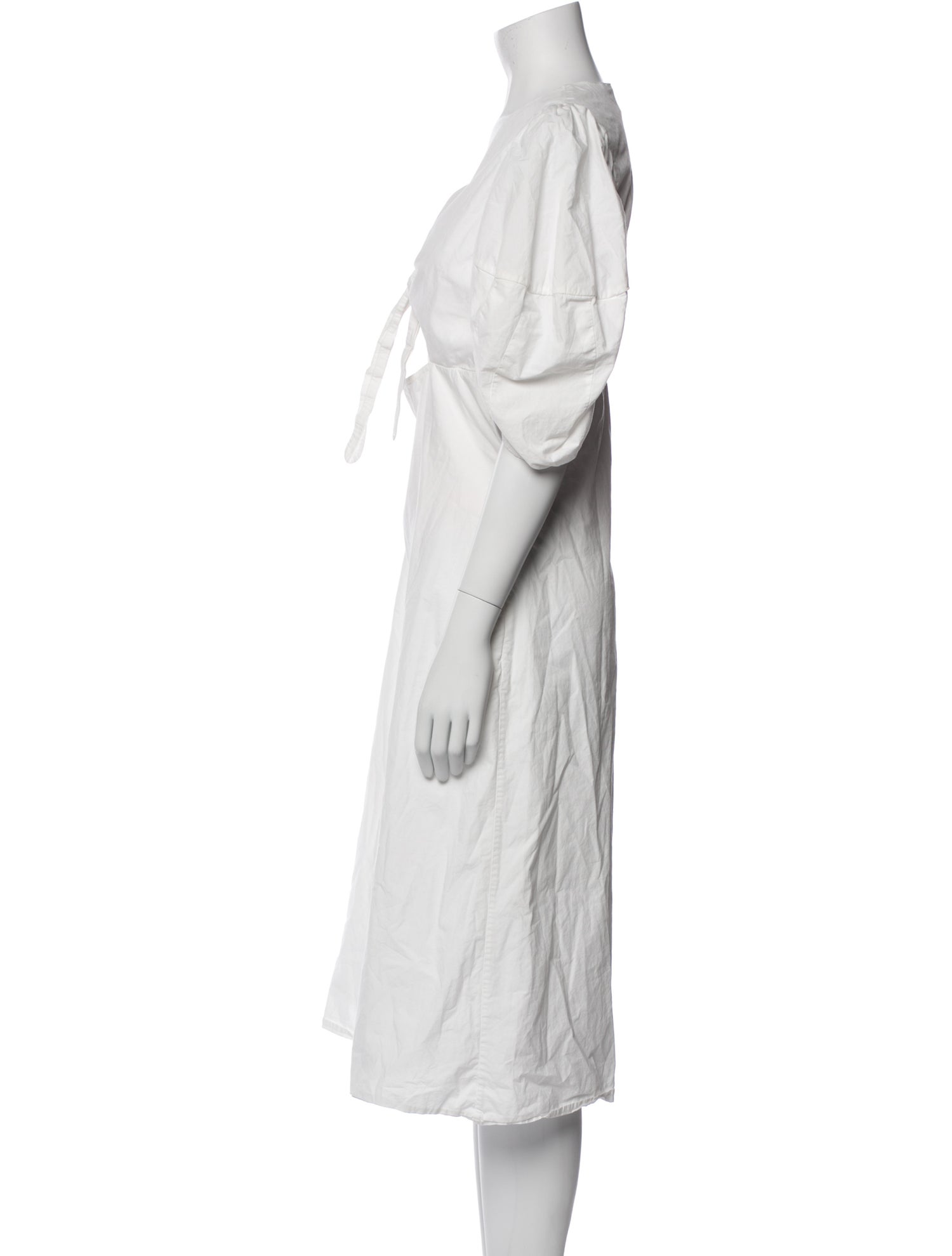 RHODE V-Neck Midi Length Dress