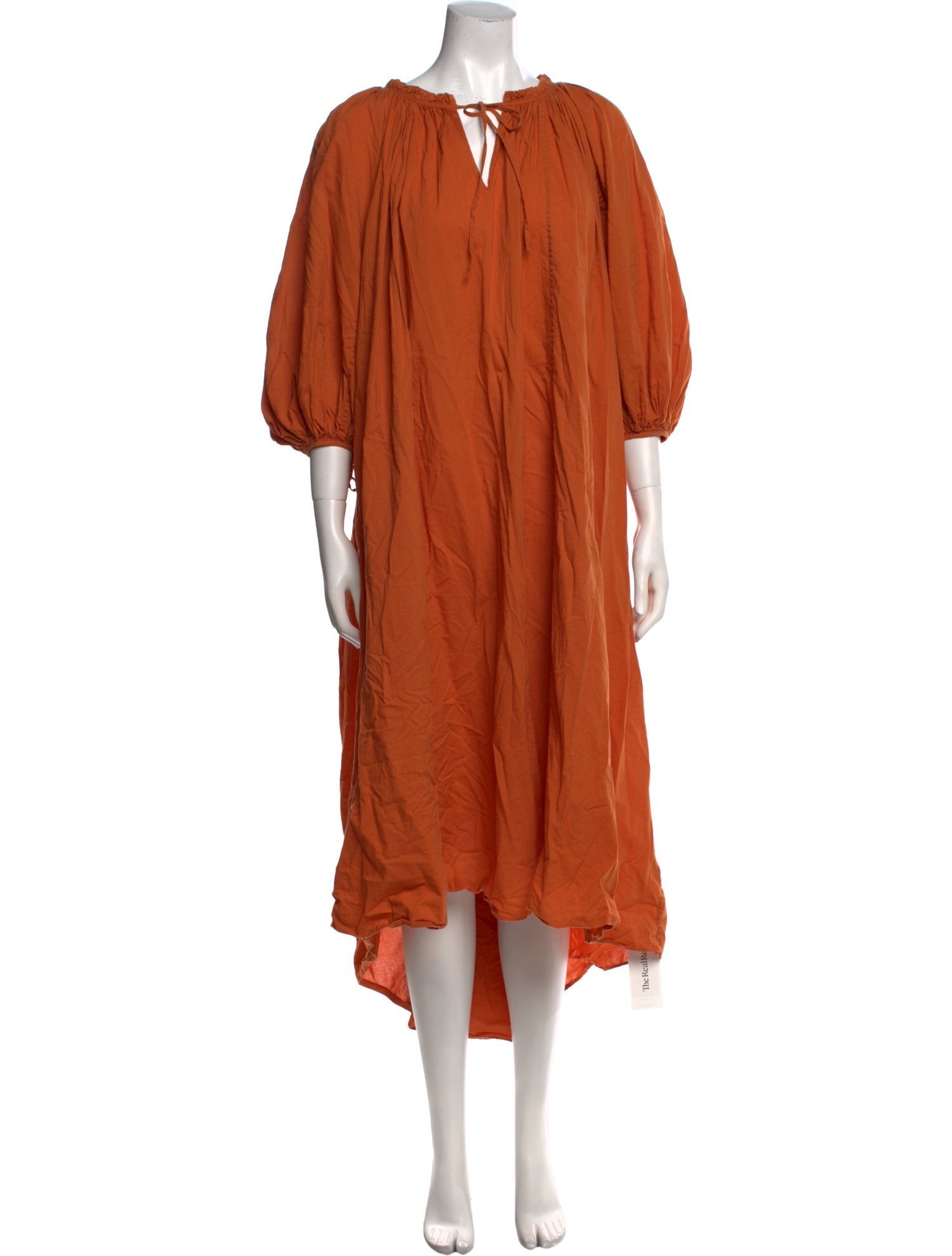 RHODE V-Neck Midi Length Dress