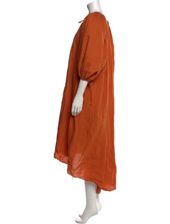 RHODE V-Neck Midi Length Dress