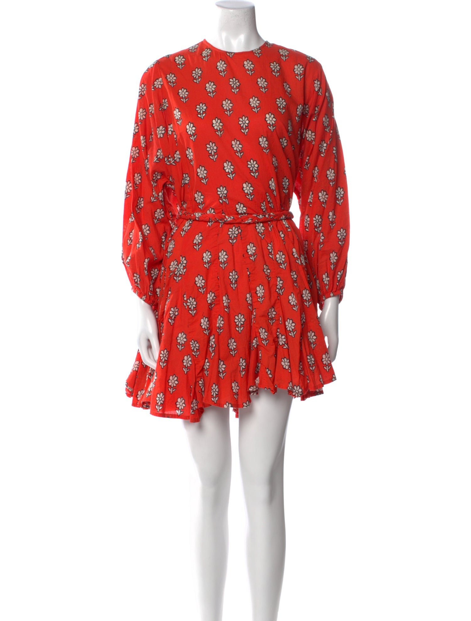 RHODE Floral Print Mini Dress