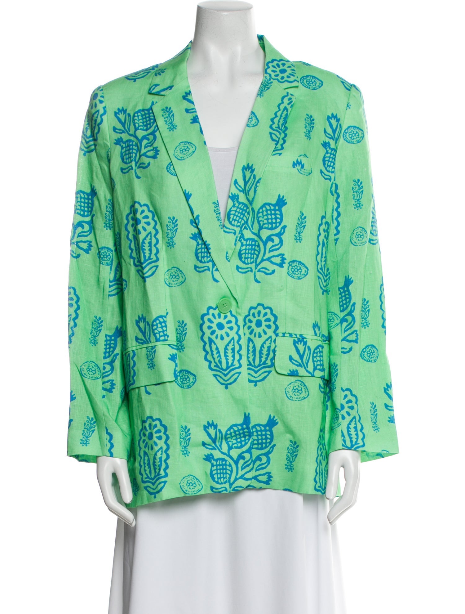 RHODE Linen Printed Blazer w/ Tags