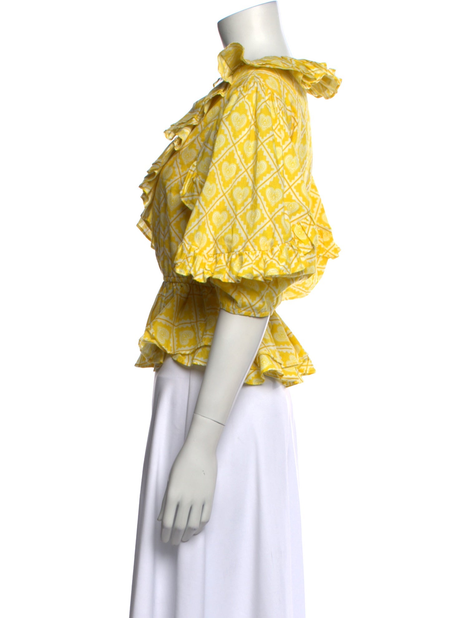 RHODE Printed V-Neck Crop Top