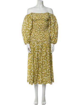RHODE Floral Print Long Dress
