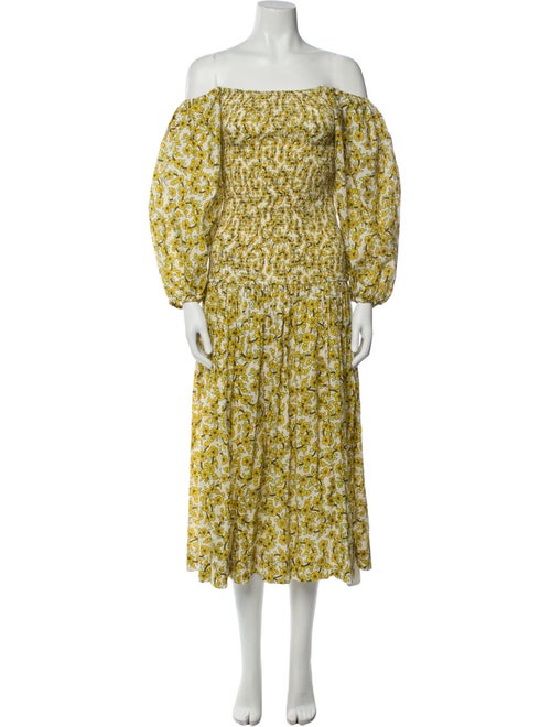 RHODE Floral Print Long Dress