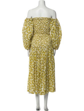 RHODE Floral Print Long Dress