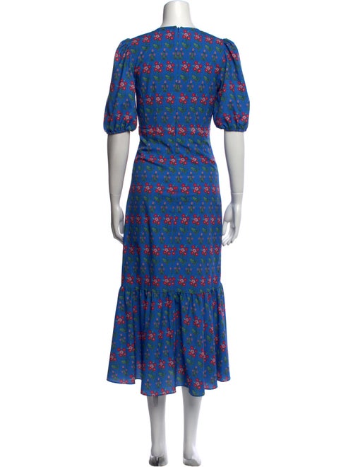 RHODE Floral Print Long Dress