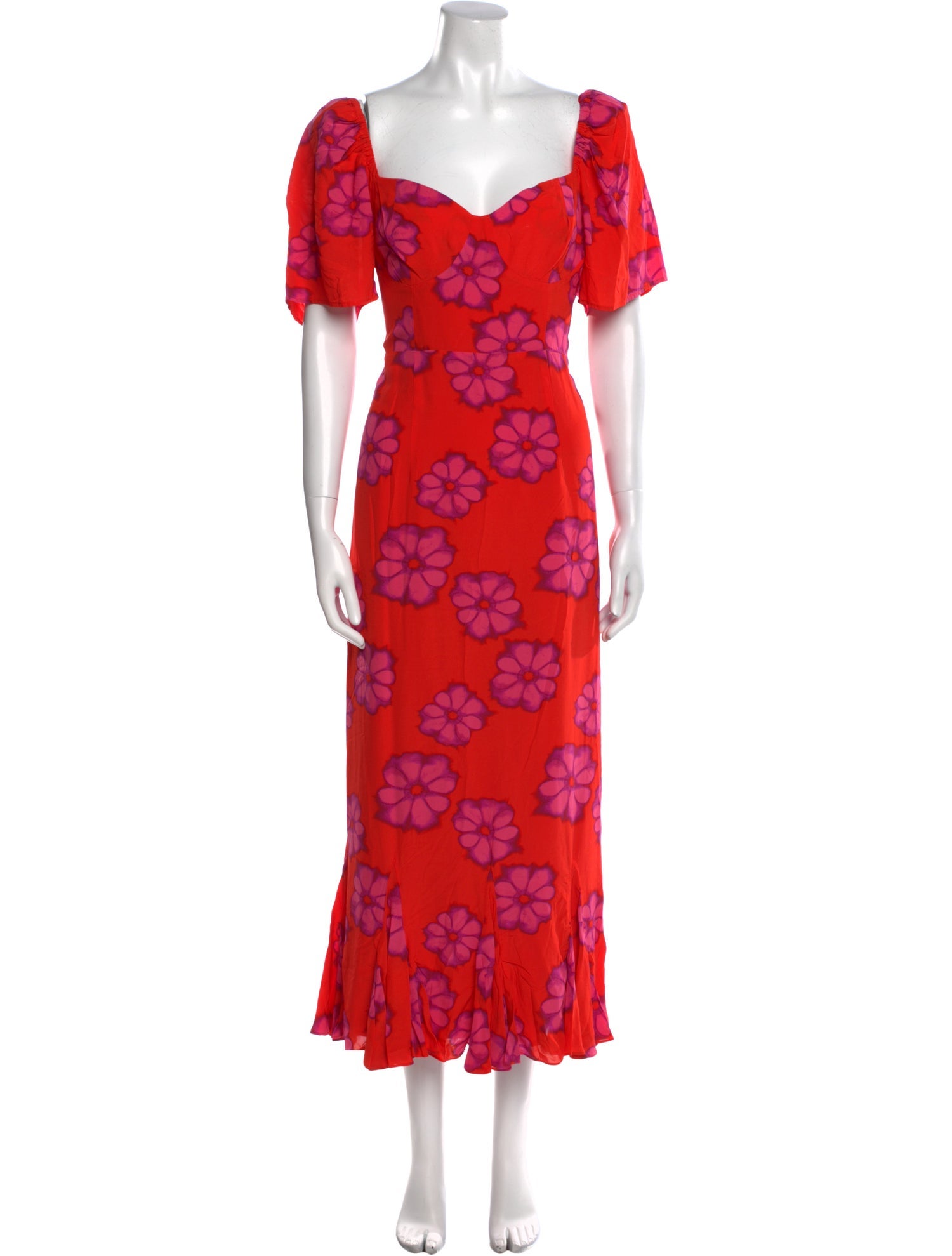 RHODE Floral Print Long Dress w/ Tags