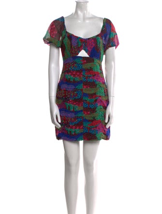 RHODE Printed Mini Dress