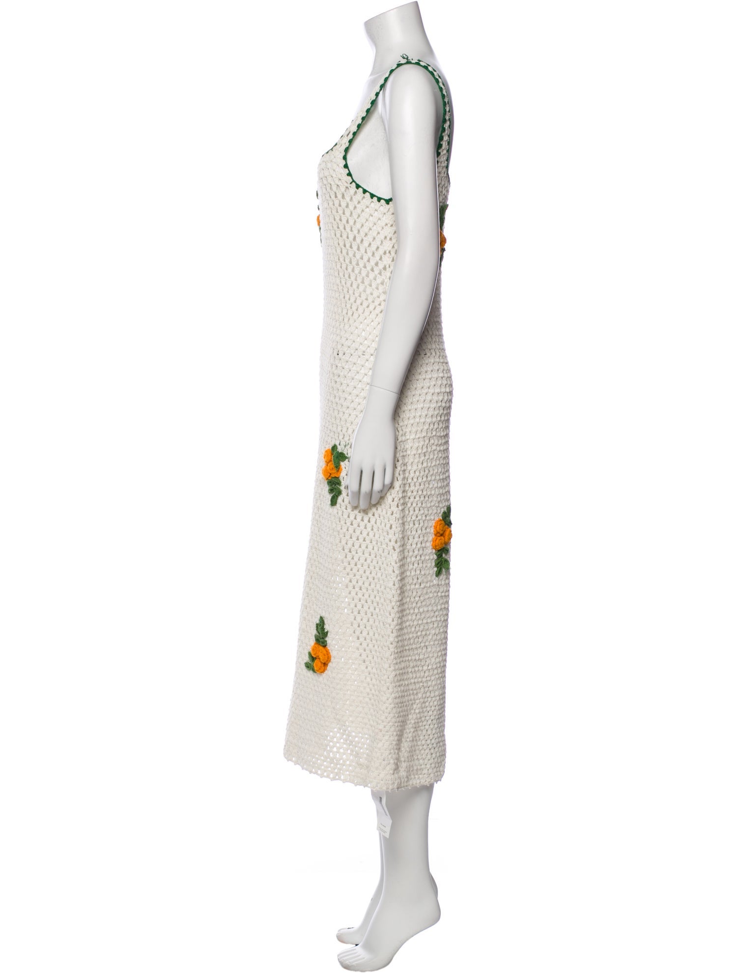 RHODE Printed Midi Length Dress