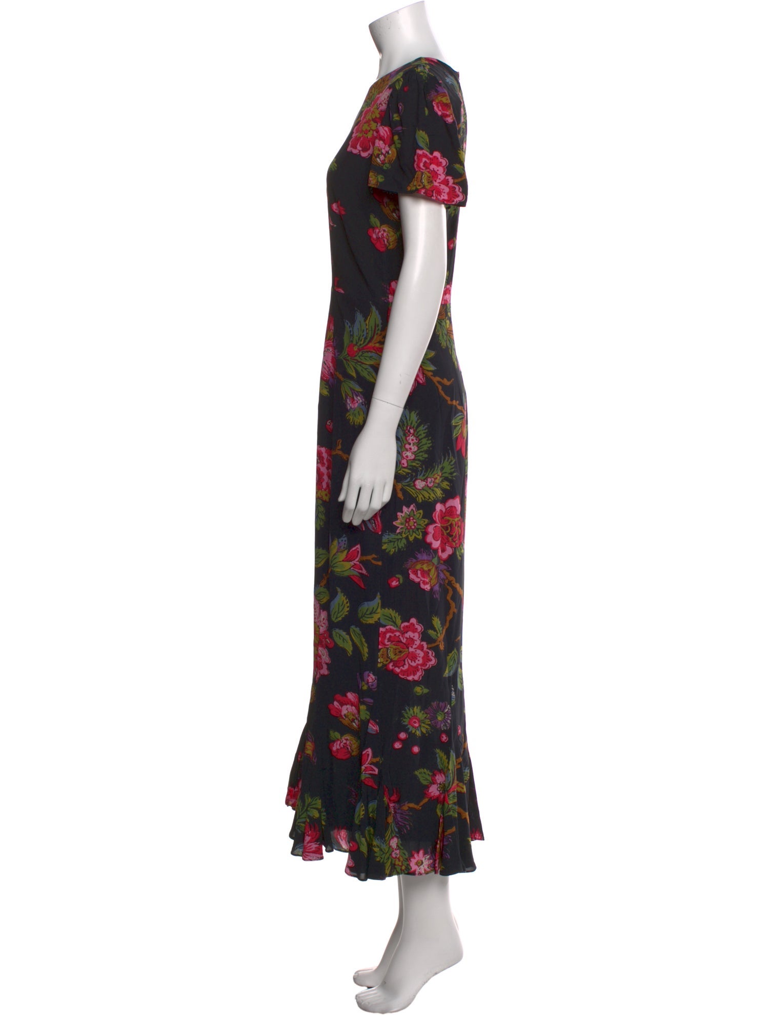 RHODE Floral Print Long Dress