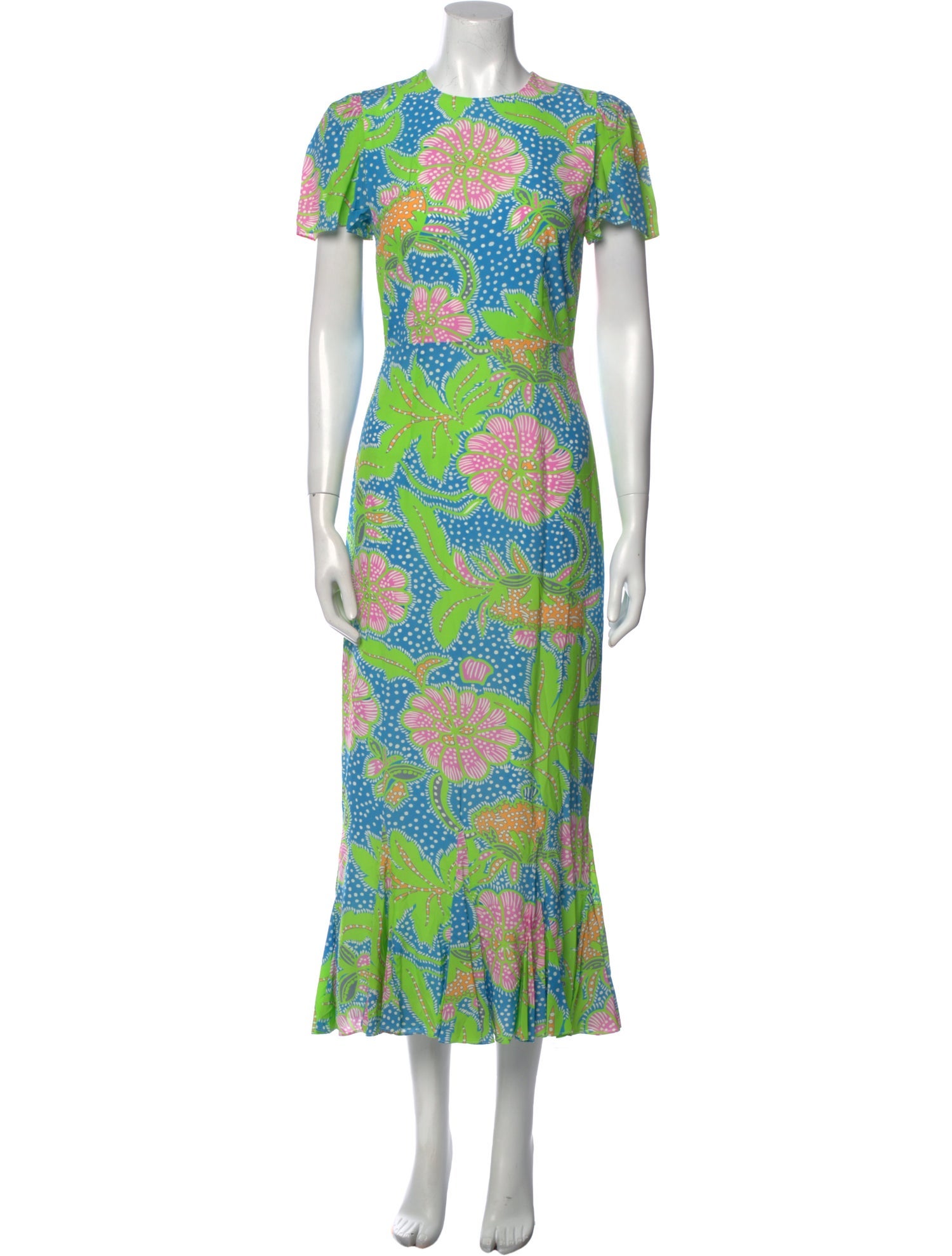 RHODE Floral Print Long Dress w/ Tags