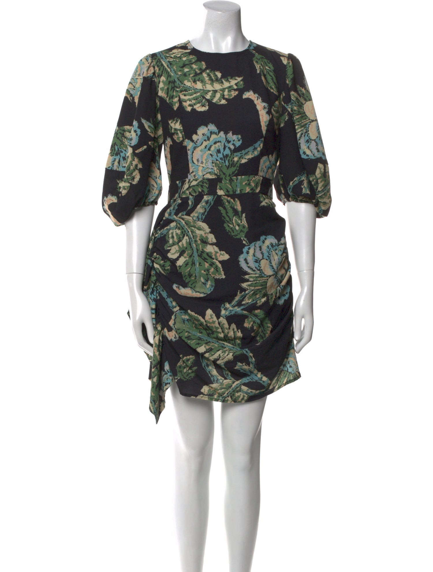 RHODE Floral Print Mini Dress