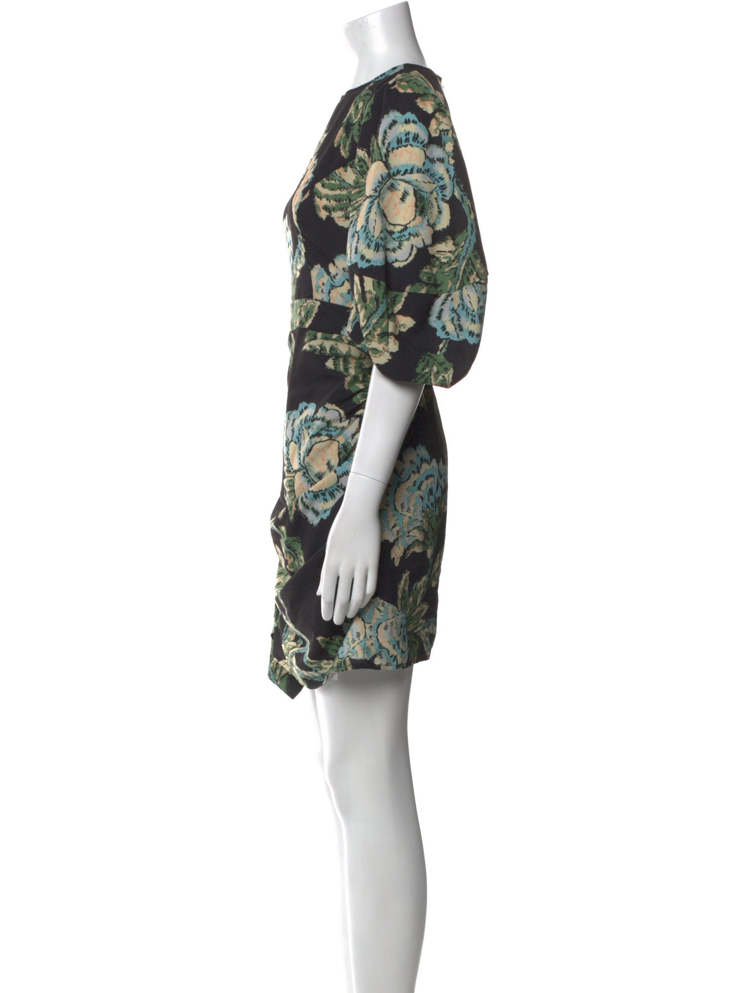 RHODE Floral Print Mini Dress