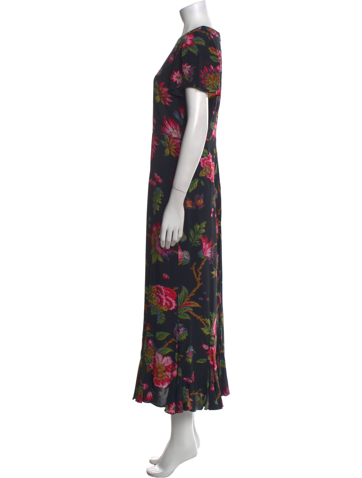 RHODE Floral Print Long Dress