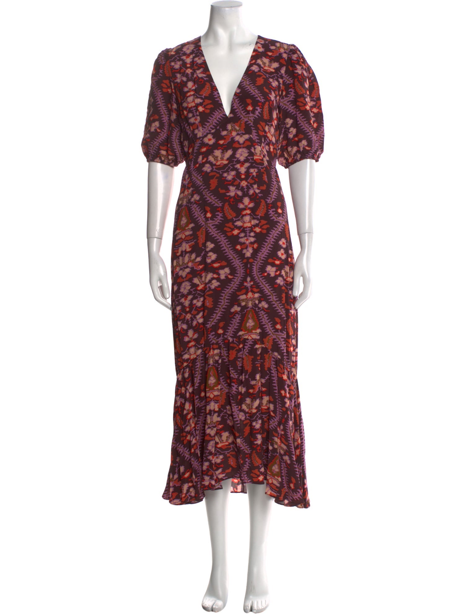 RHODE Floral Print Long Dress