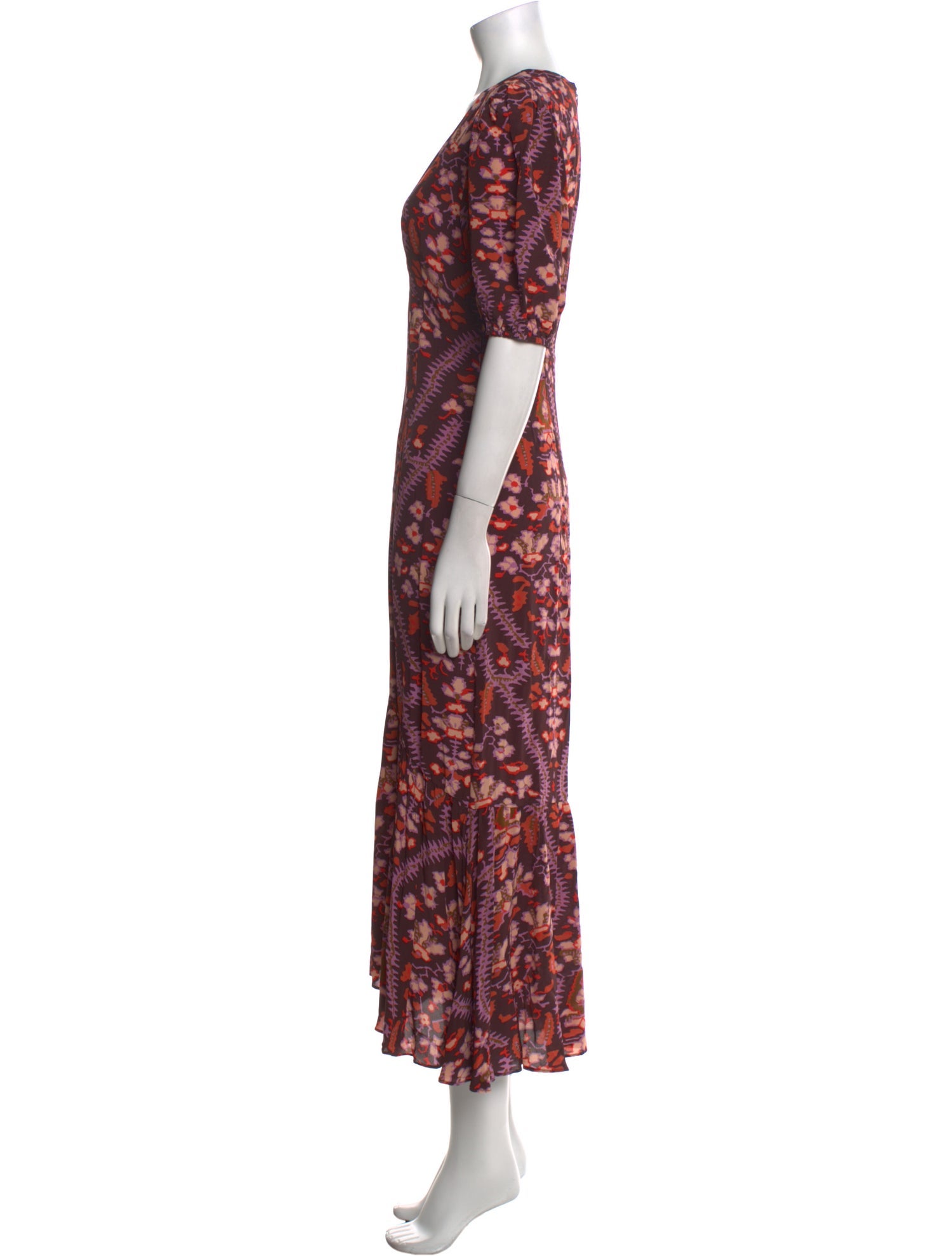 RHODE Floral Print Long Dress