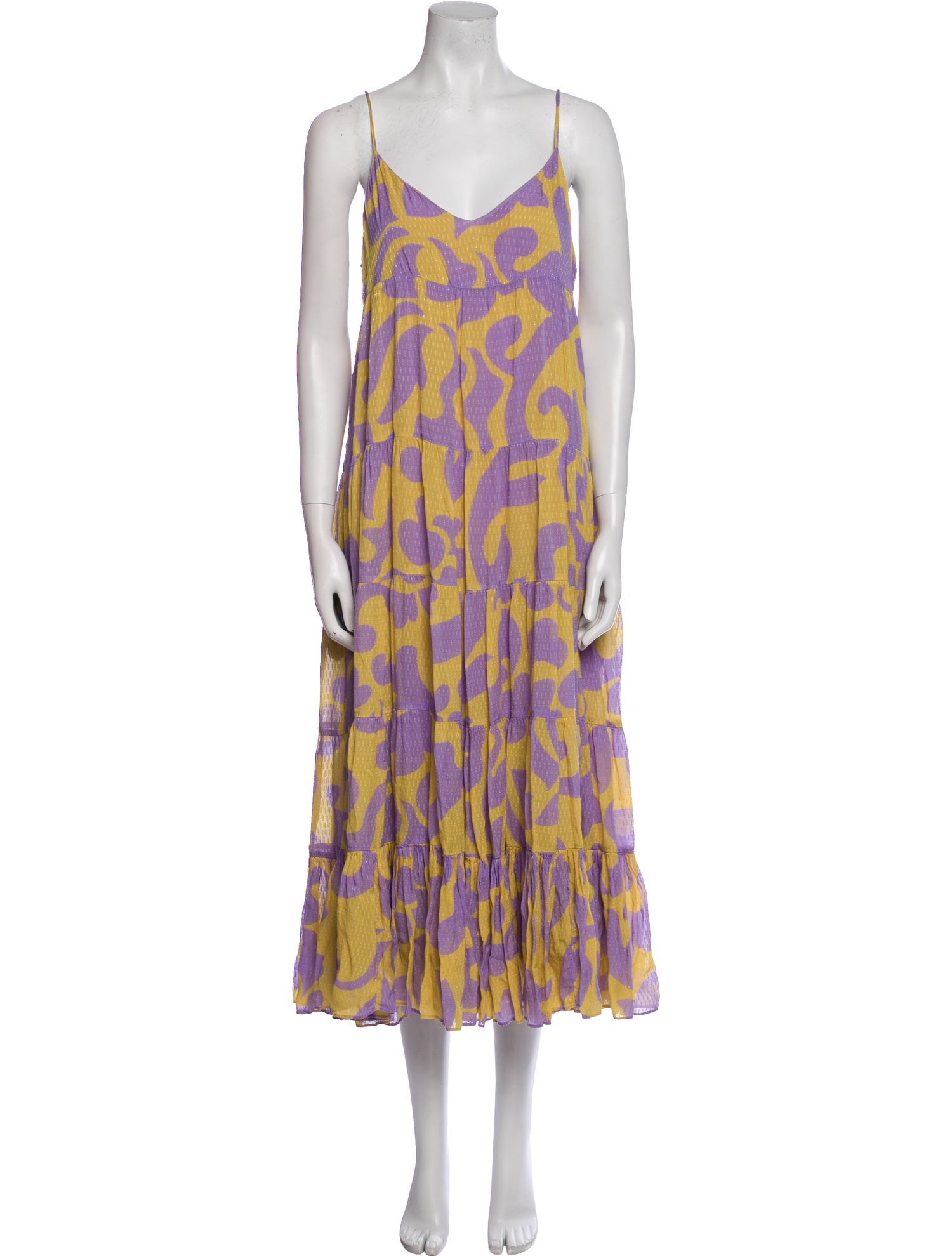 RHODE Printed Long Dress