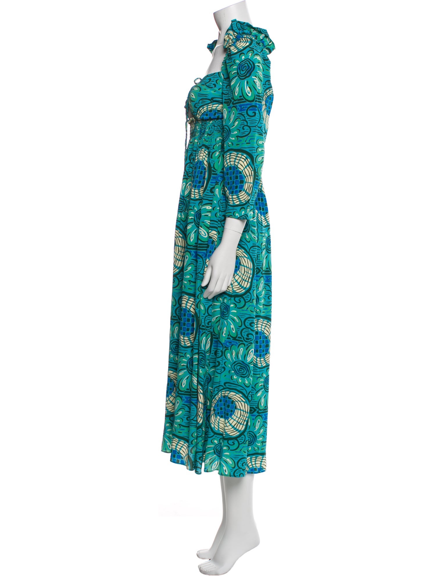 RHODE Paisley Print Long Dress