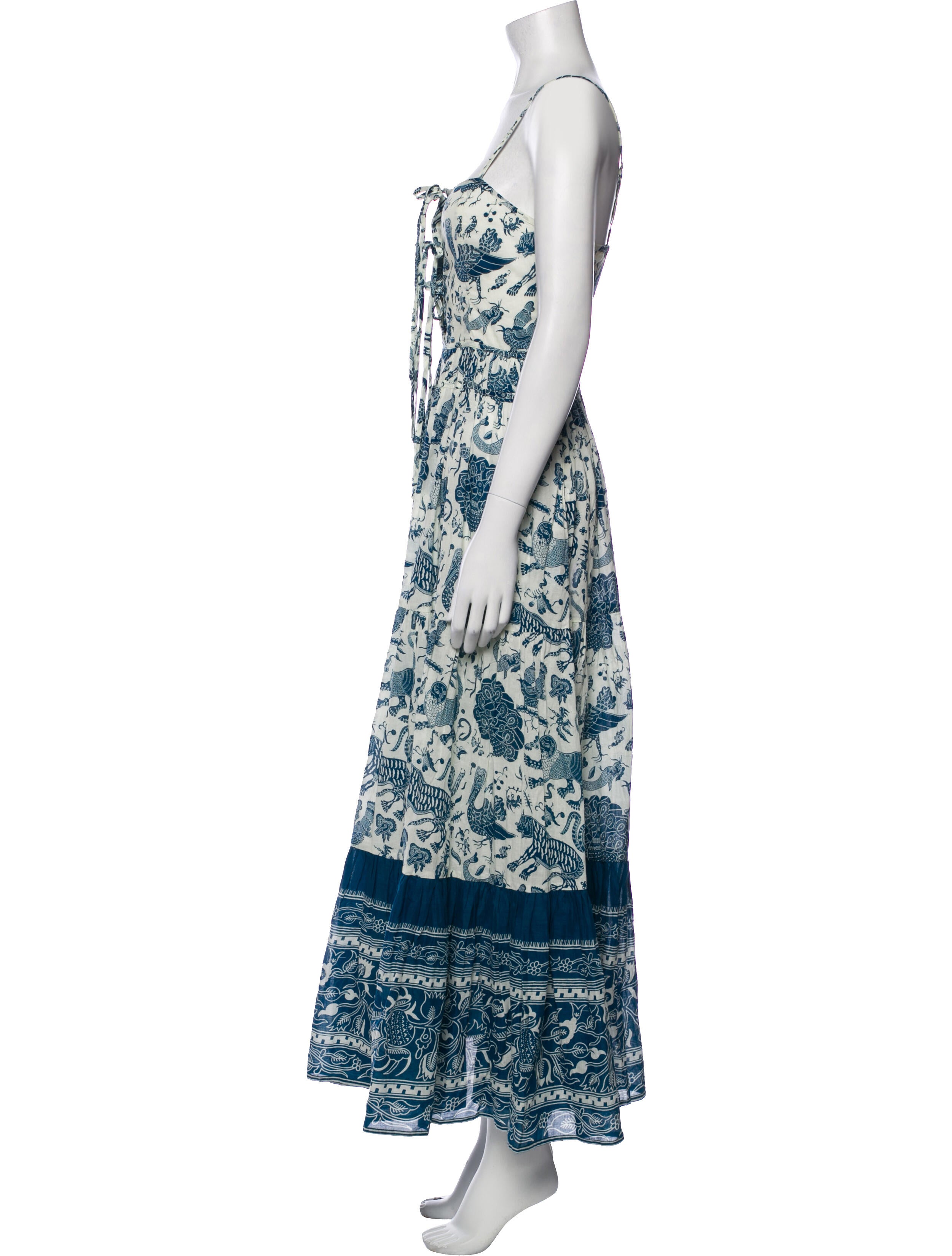 RHODE Floral Print Long Dress