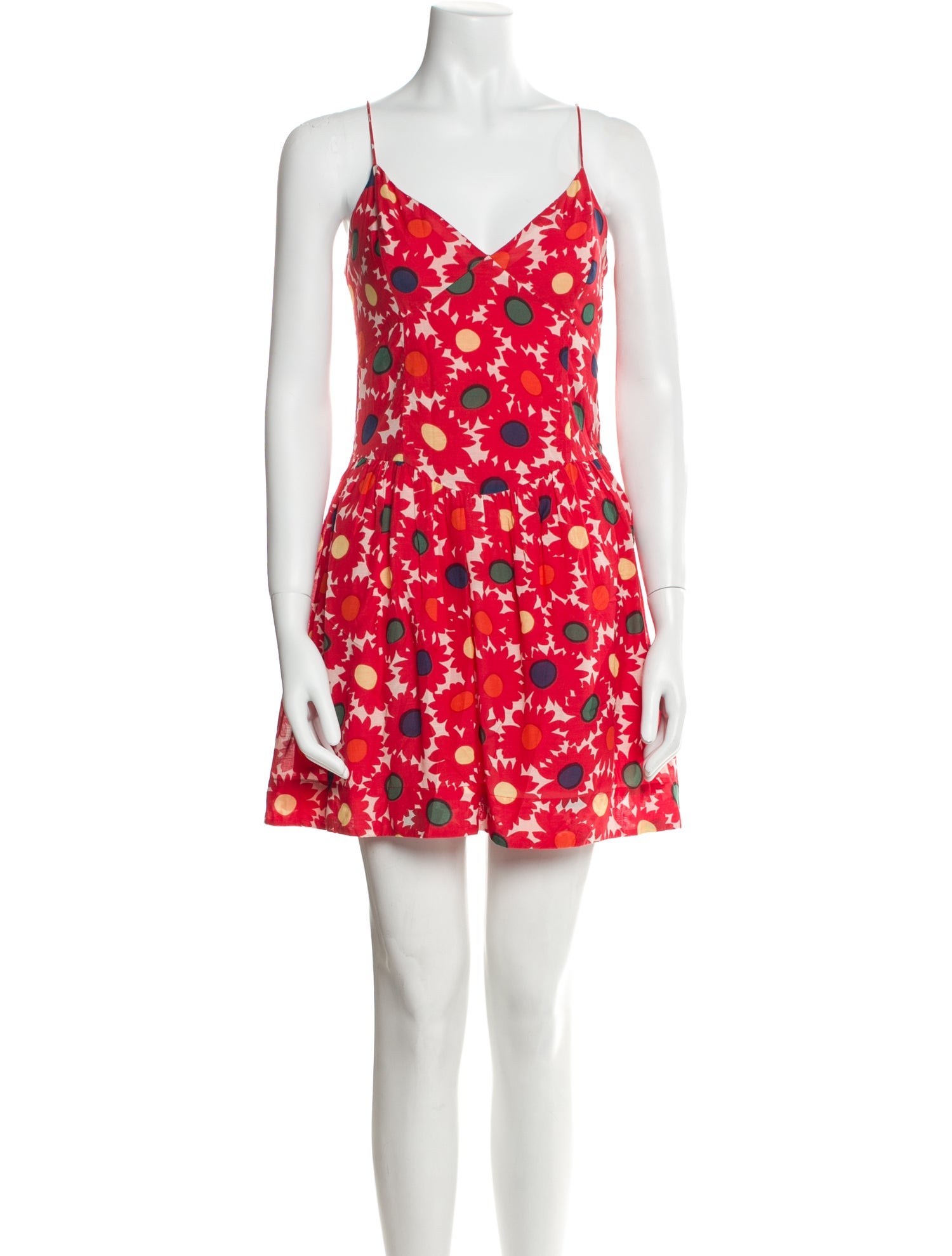 RHODE Floral Print Mini Dress