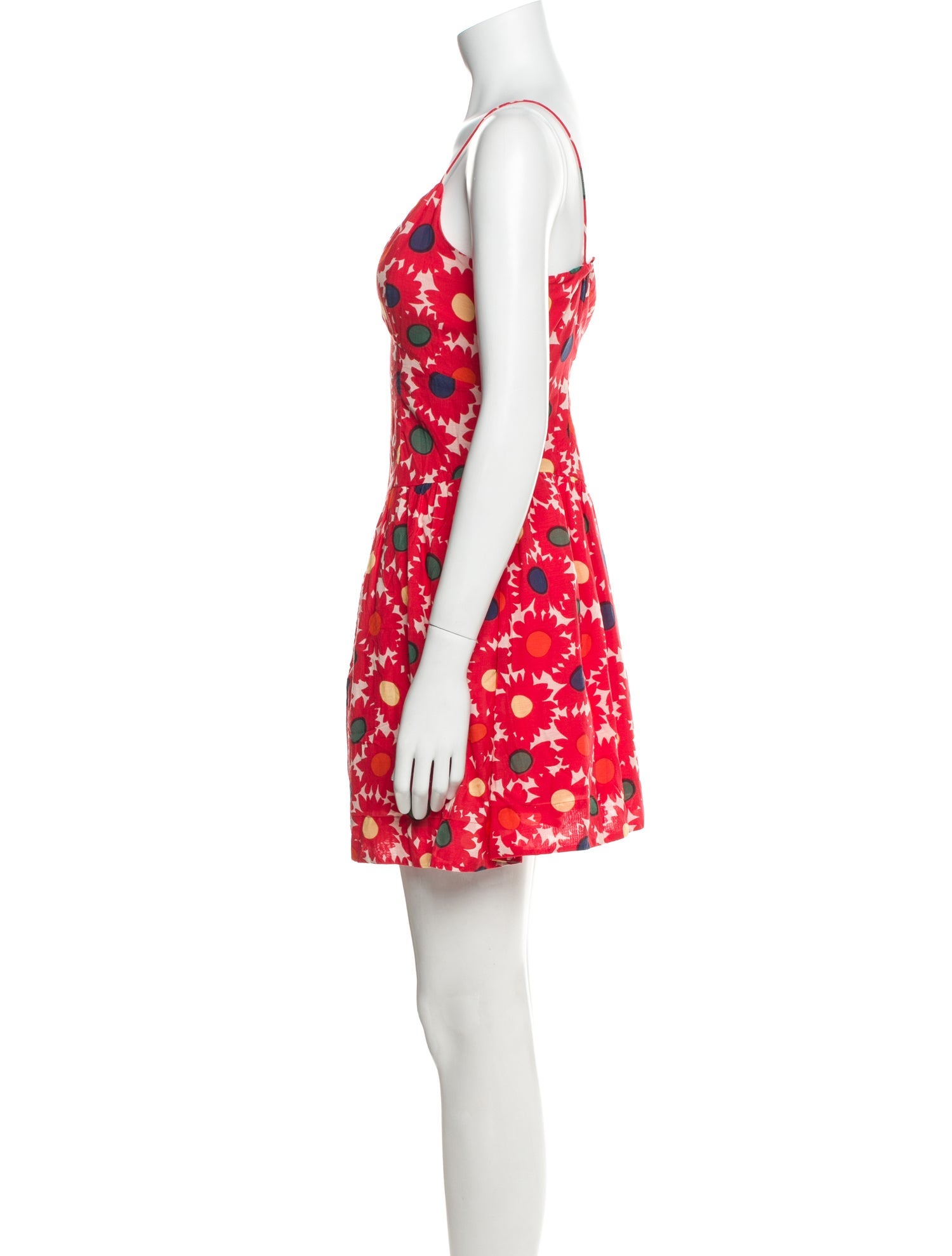 RHODE Floral Print Mini Dress