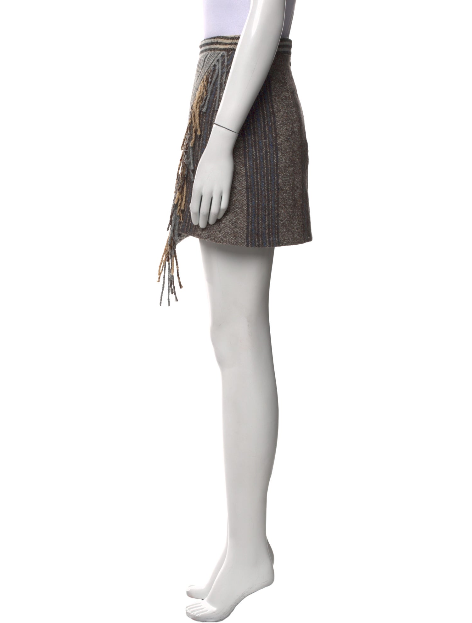 RHODE Wool Mini Skirt