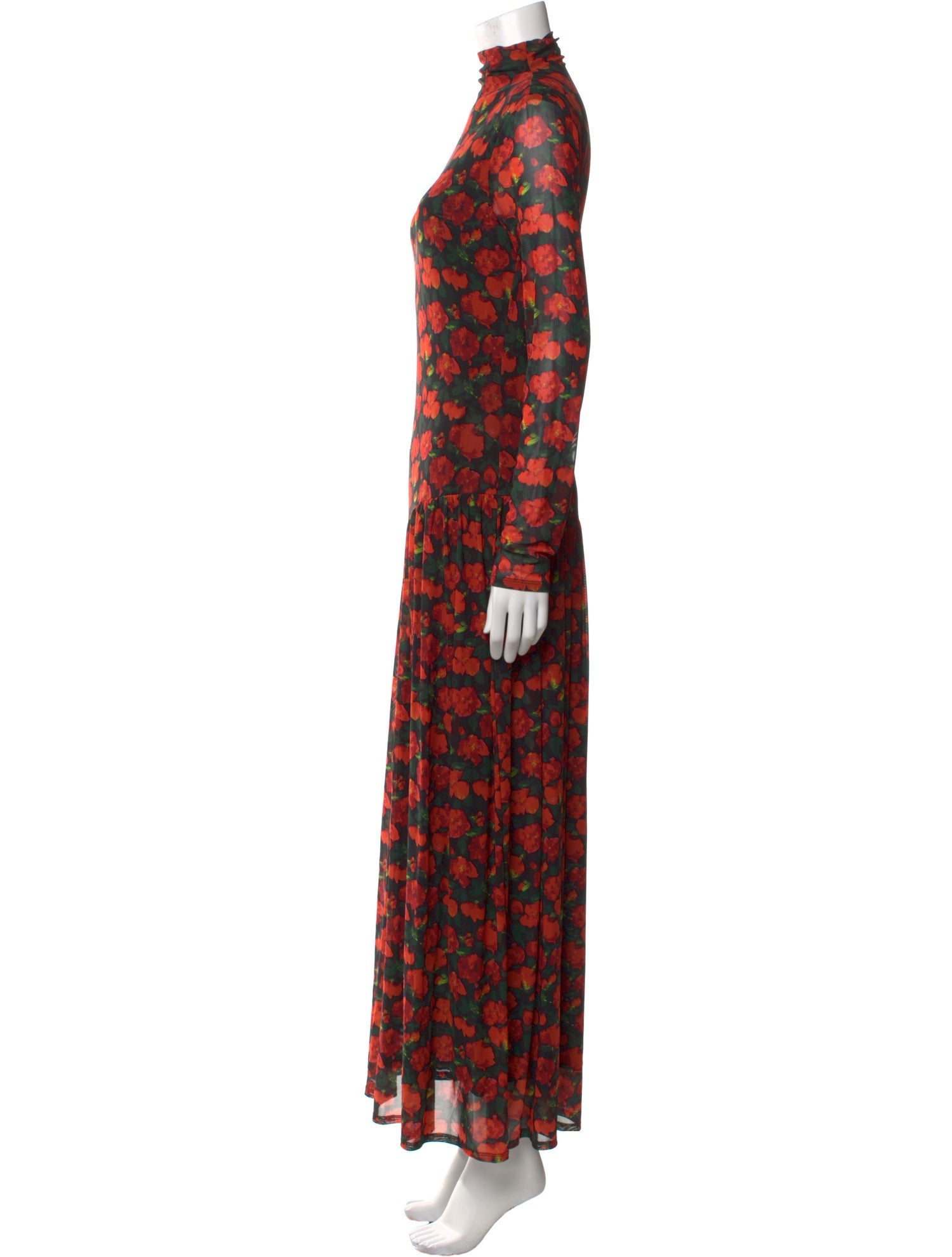 RHODE Floral Print Long Dress