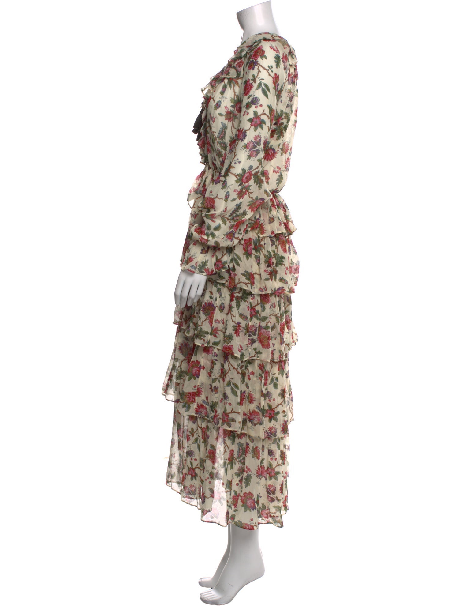 RHODE Floral Print Long Dress