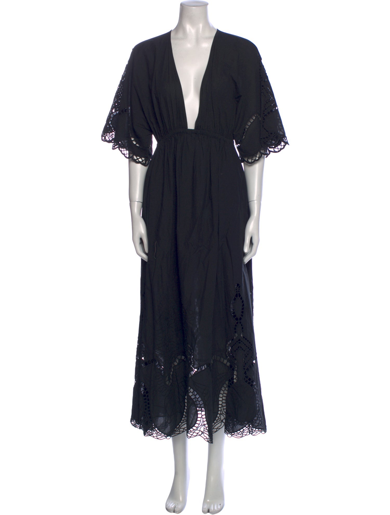 RHODE V-Neck Long Dress