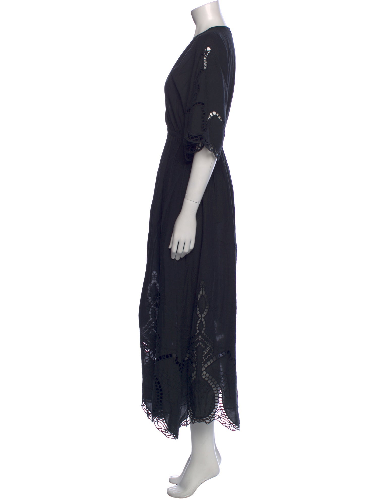 RHODE V-Neck Long Dress