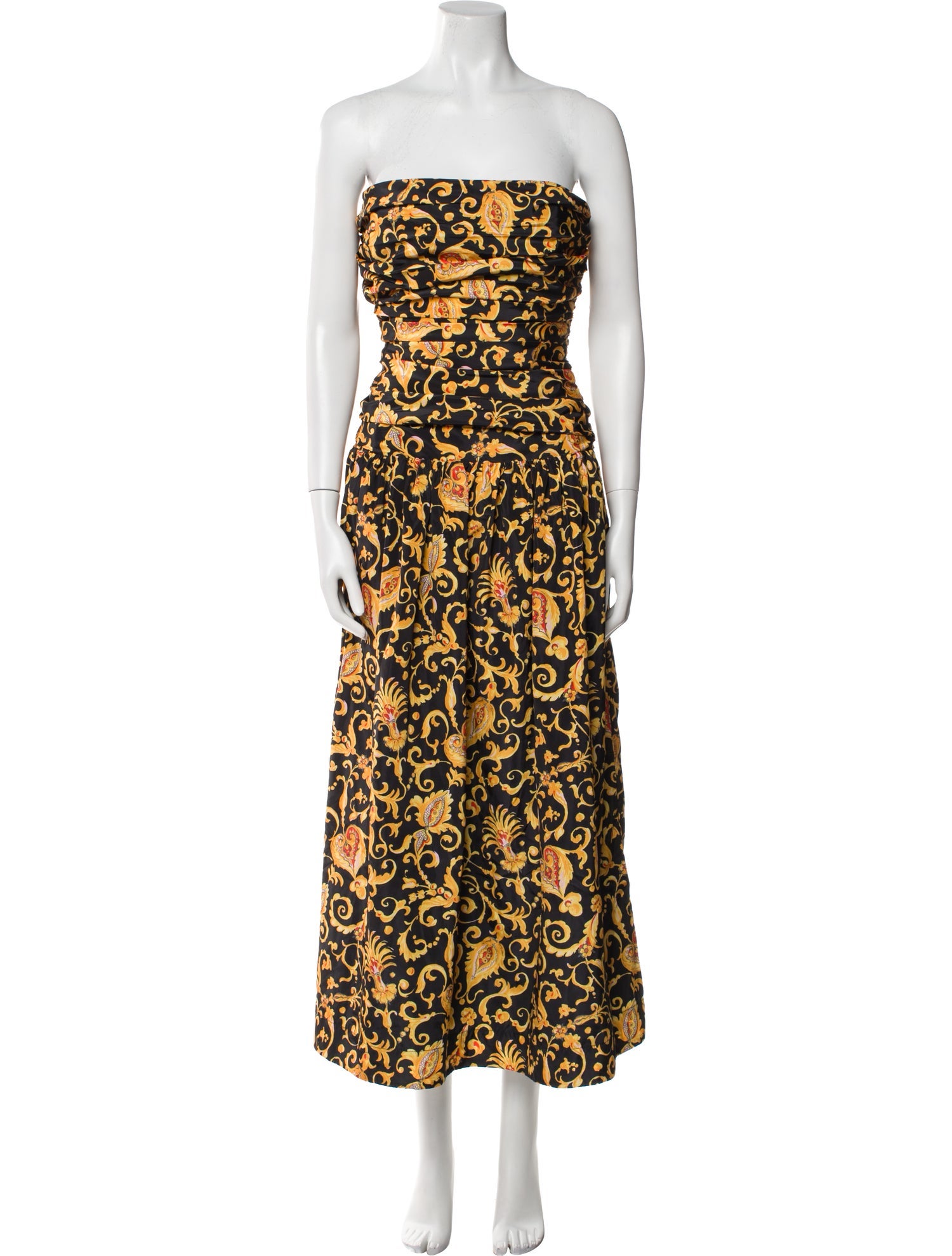 RHODE Printed Midi Length Dress