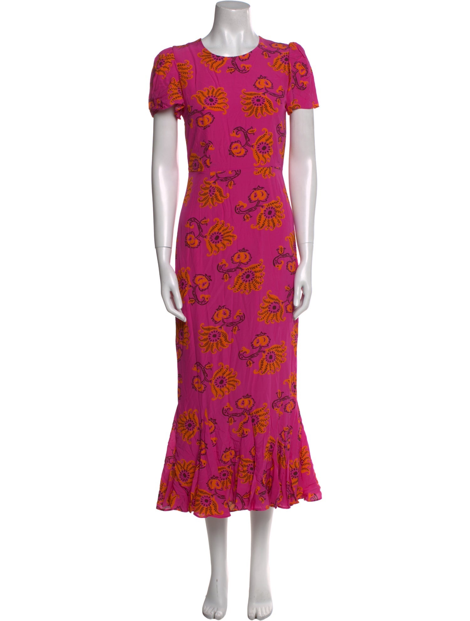 RHODE Floral Print Long Dress w/ Tags