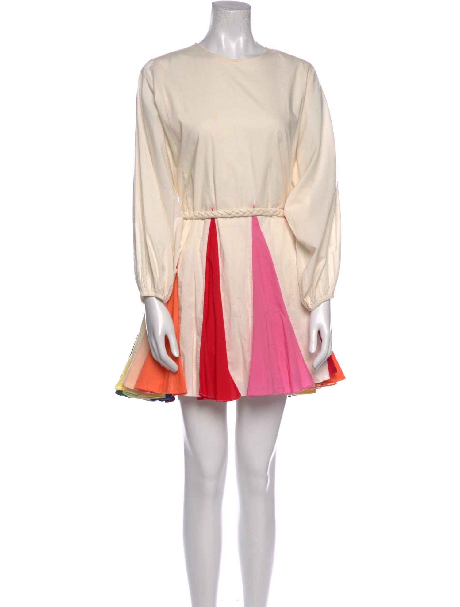 RHODE Colorblock Pattern Mini Dress