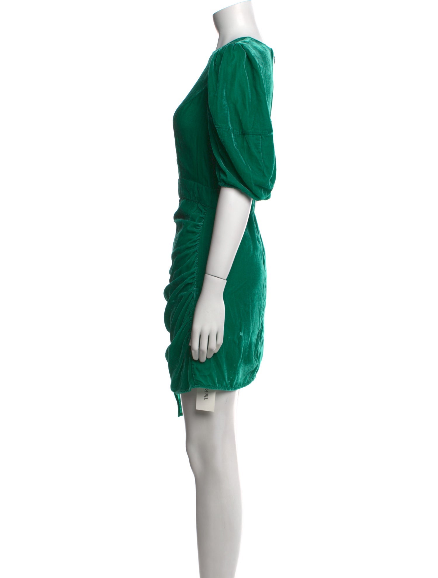 RHODE Bateau Neckline Mini Dress