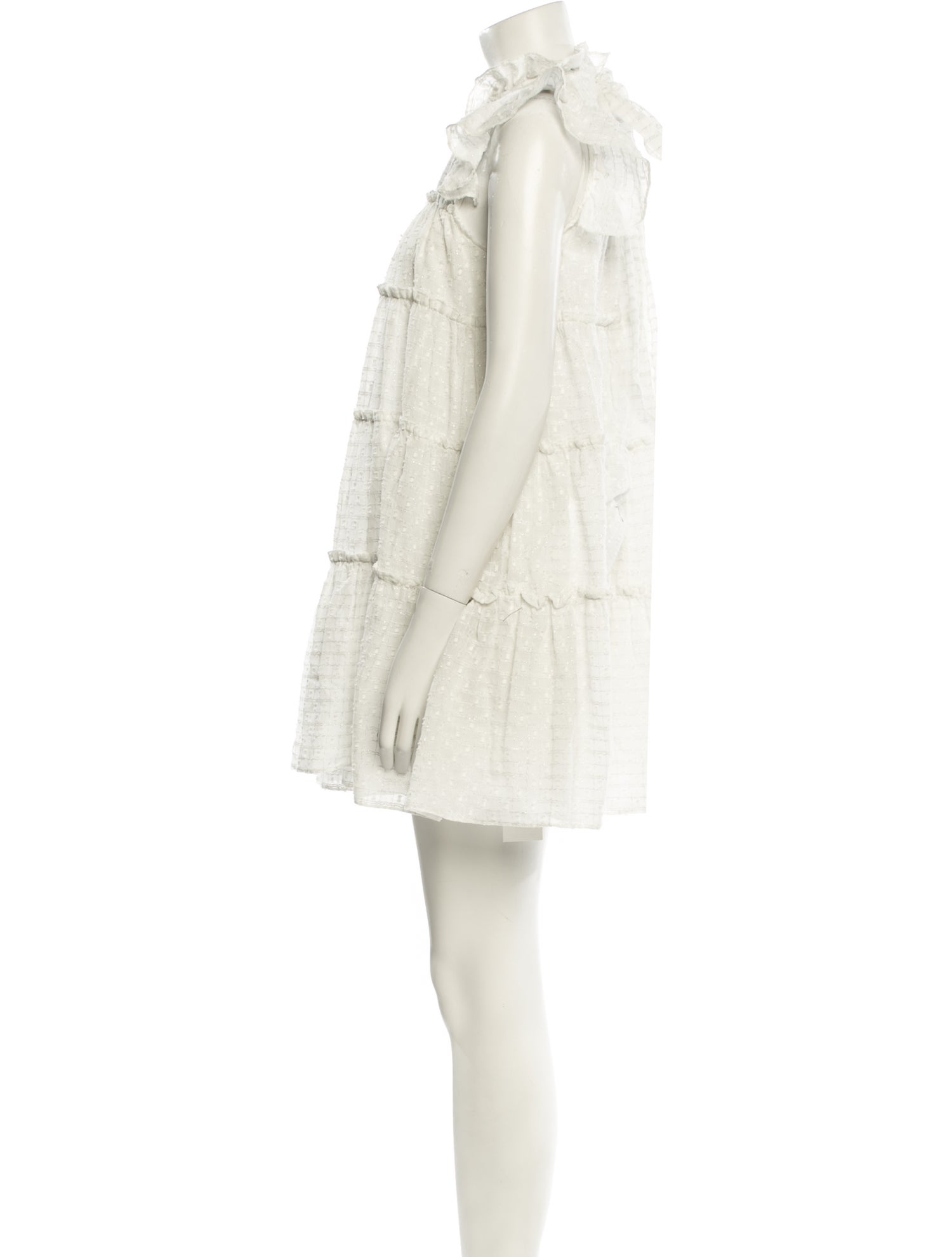 RHODE Mock Neck Mini Dress