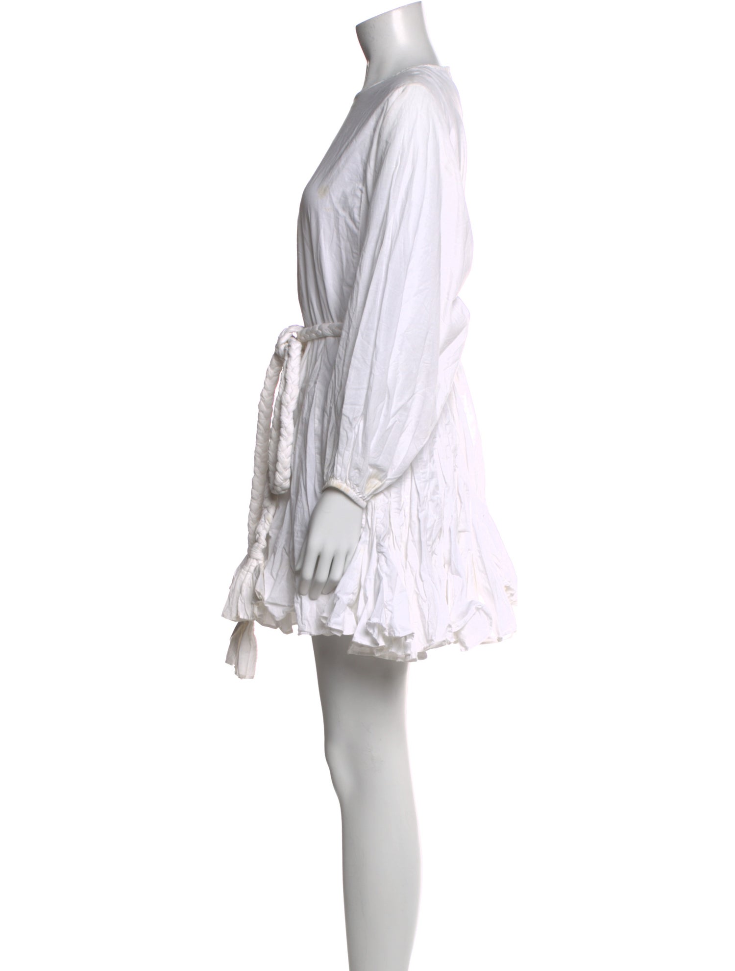 RHODE Bateau Neckline Mini Dress