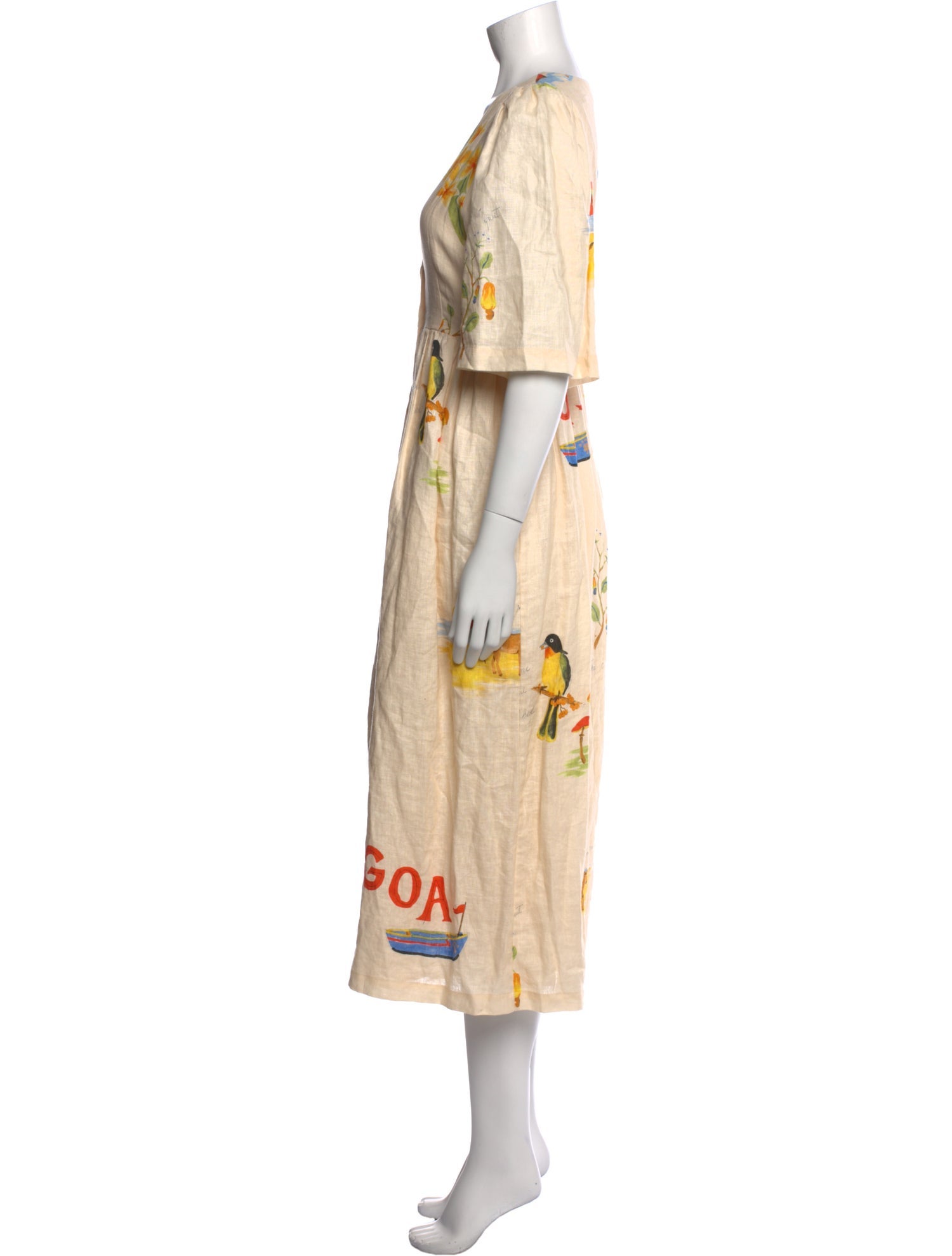 RHODE Linen Long Dress