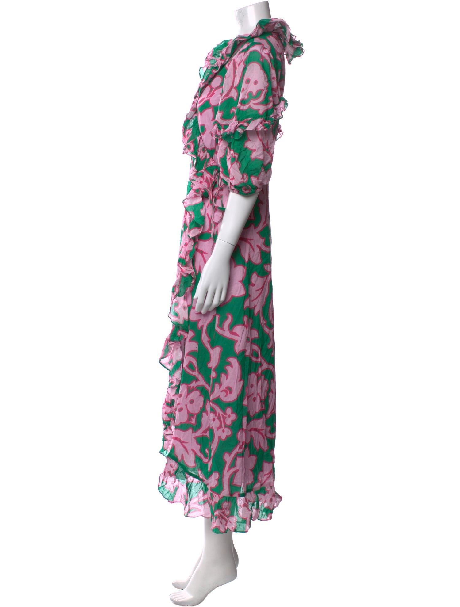 RHODE Floral Print Long Dress