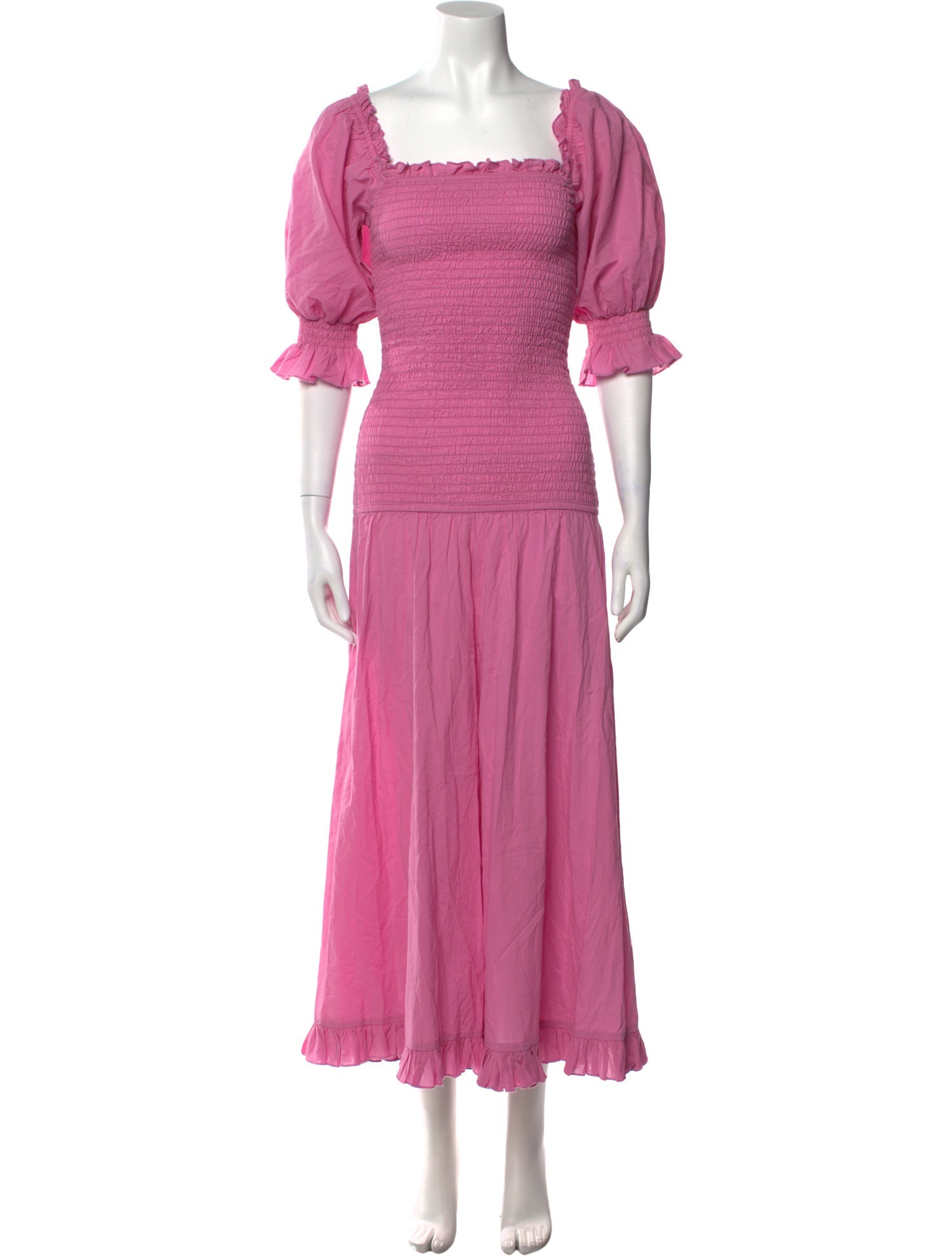 RHODE Square Neckline Knee-Length Dress