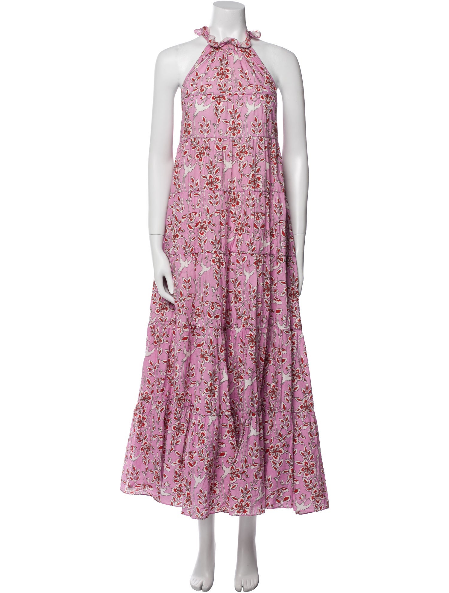 RHODE Floral Print Long Dress