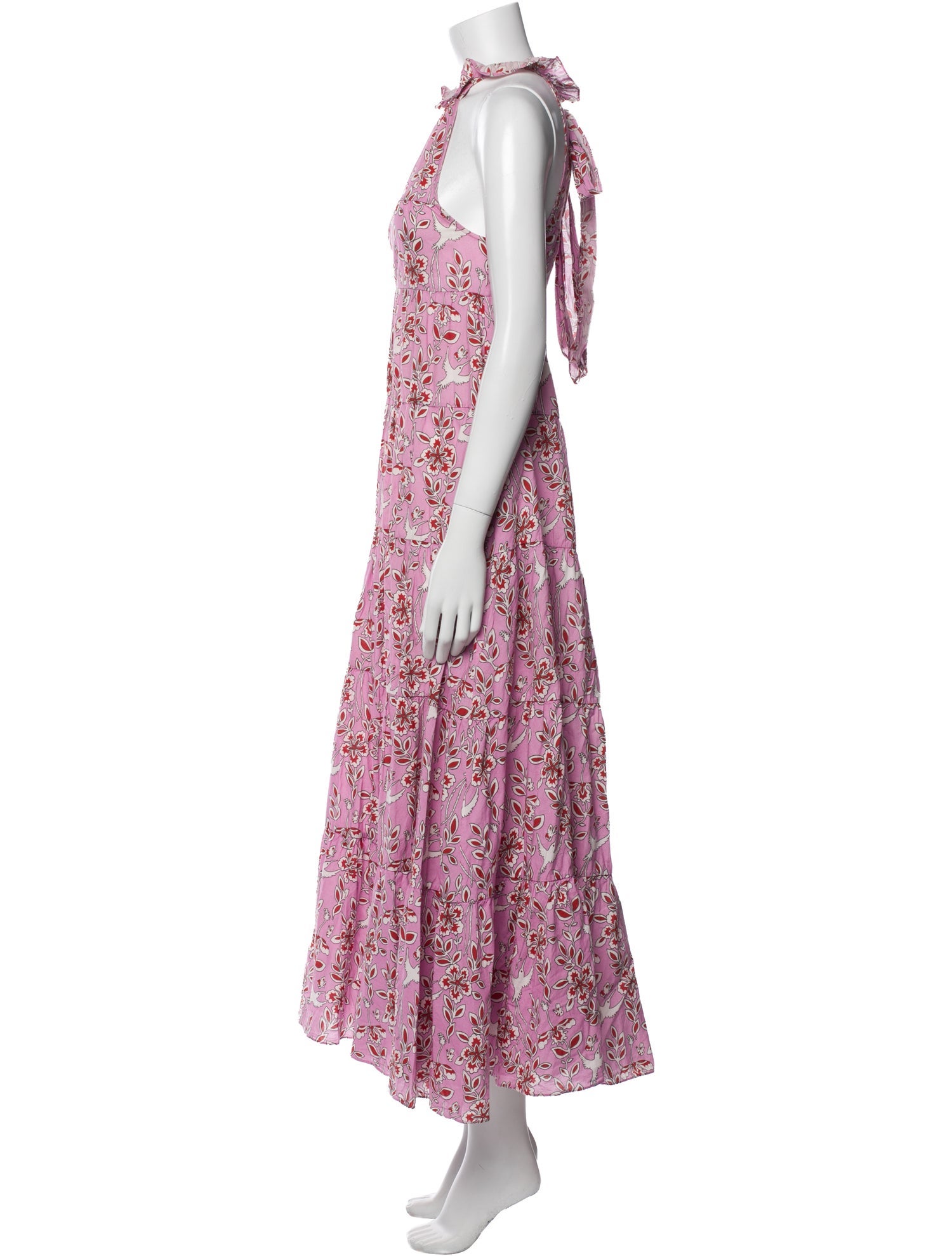 RHODE Floral Print Long Dress