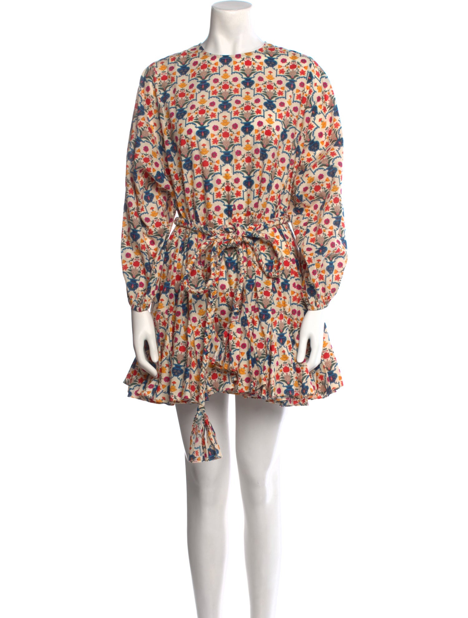 RHODE Floral Print Mini Dress