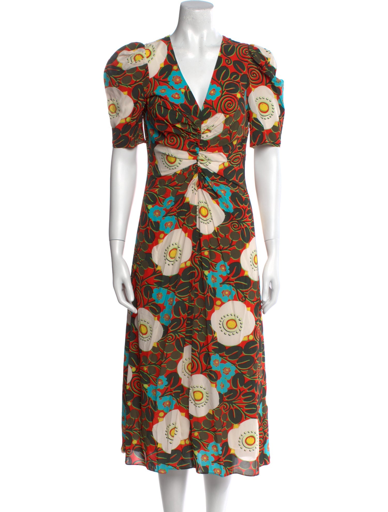 RHODE Floral Print Long Dress w/ Tags