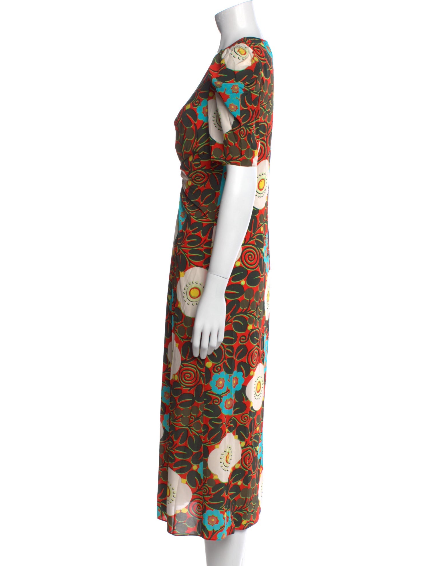 RHODE Floral Print Long Dress w/ Tags