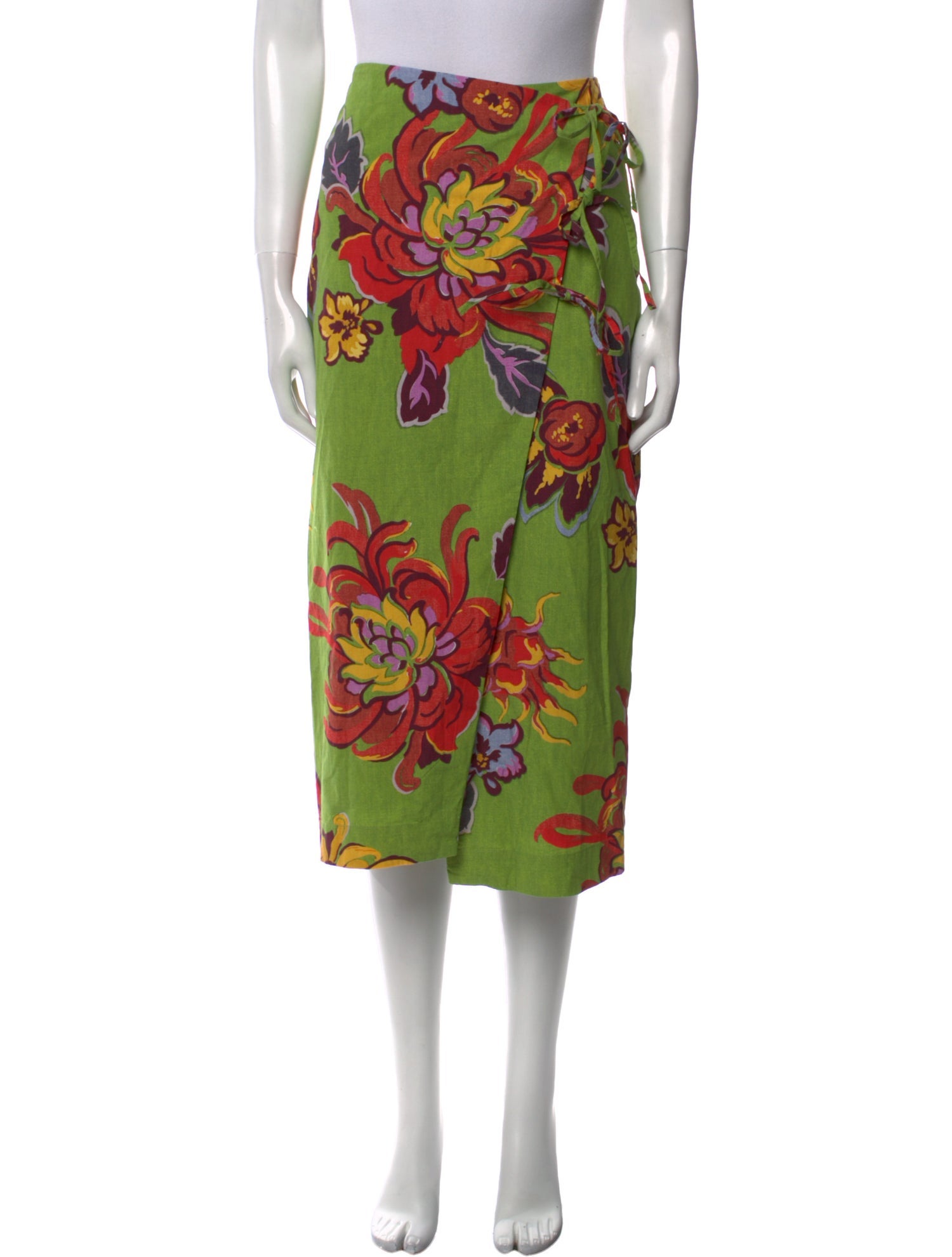 RHODE Floral Print Midi Length Skirt w/ Tags
